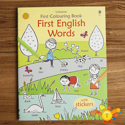 Children coloring sticker book