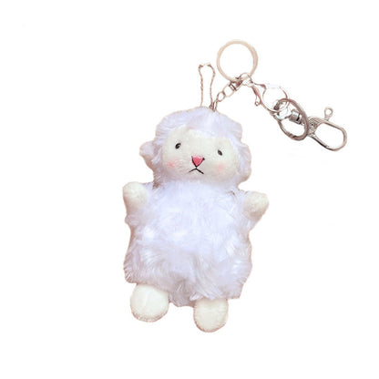 Cute Girl Cute Pendant Plush Doll Lamb Doll Doll Bag Pendant Soft Cute Accessories Keychain