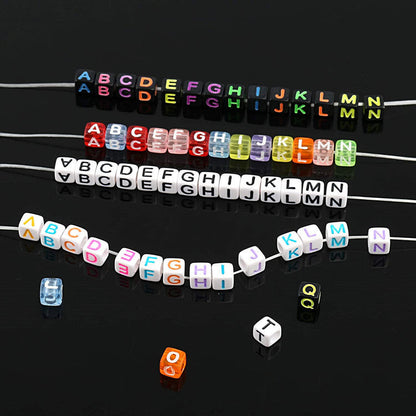 Acrylic English alphabet beads