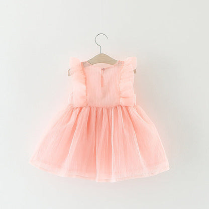 Summer Fashionable Dress Western Princess Dress Baby Girl 4 Fashion Net Celebrity 3 Years Old Summer Dress Wholesale