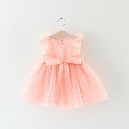 Summer Fashionable Dress Western Princess Dress Baby Girl 4 Fashion Net Celebrity 3 Years Old Summer Dress Wholesale