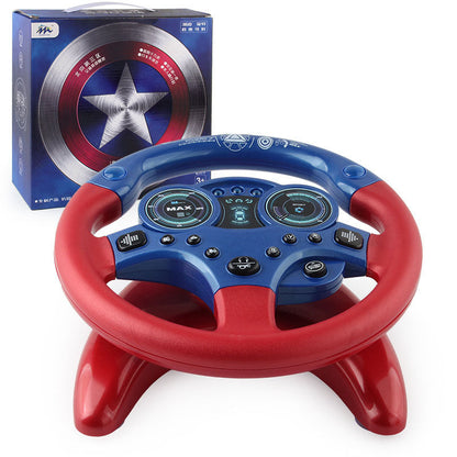 Co-pilot simulation steering wheel puzzle simulation toy