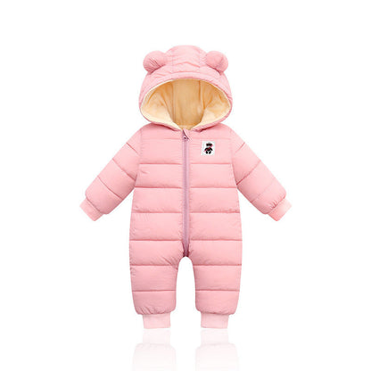 Padded down cotton suit