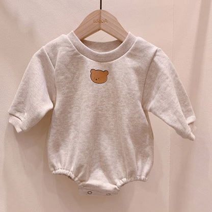 Baby cute poached egg one-piece suit