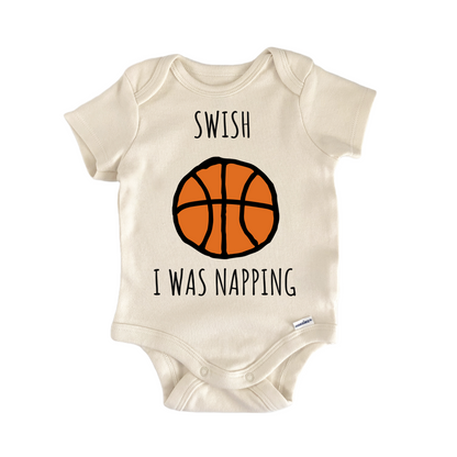 Basketball Nap Swish Sports Ball Baby Gift Baby Bodysuit