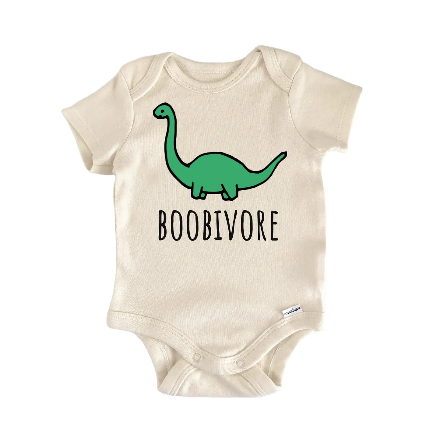 Boobivore Dinosaur Brontosaurus Infant Gift Baby Bodysuit