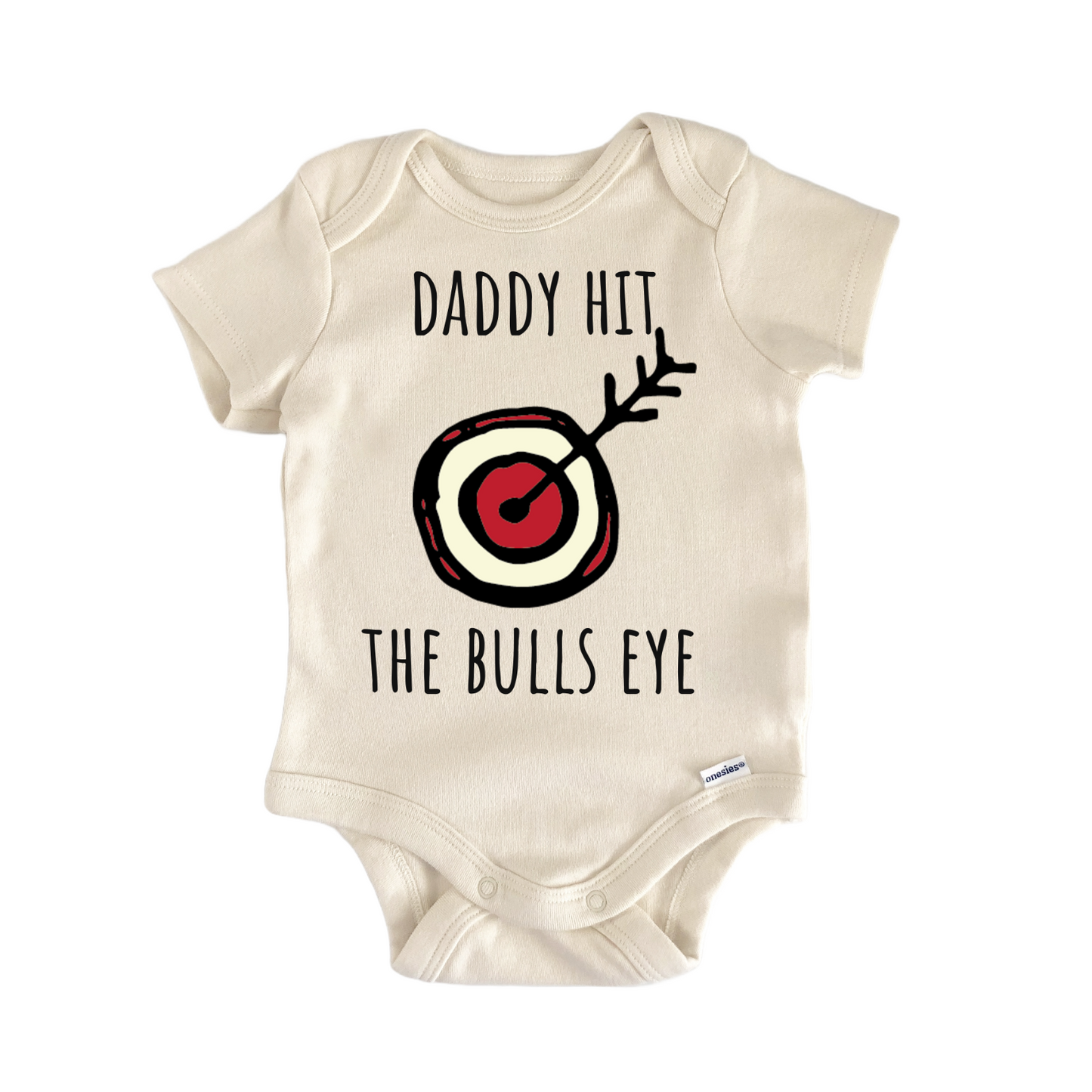 Bulls Eye Archery Bow Arrow Infant Gift Baby Bodysuit