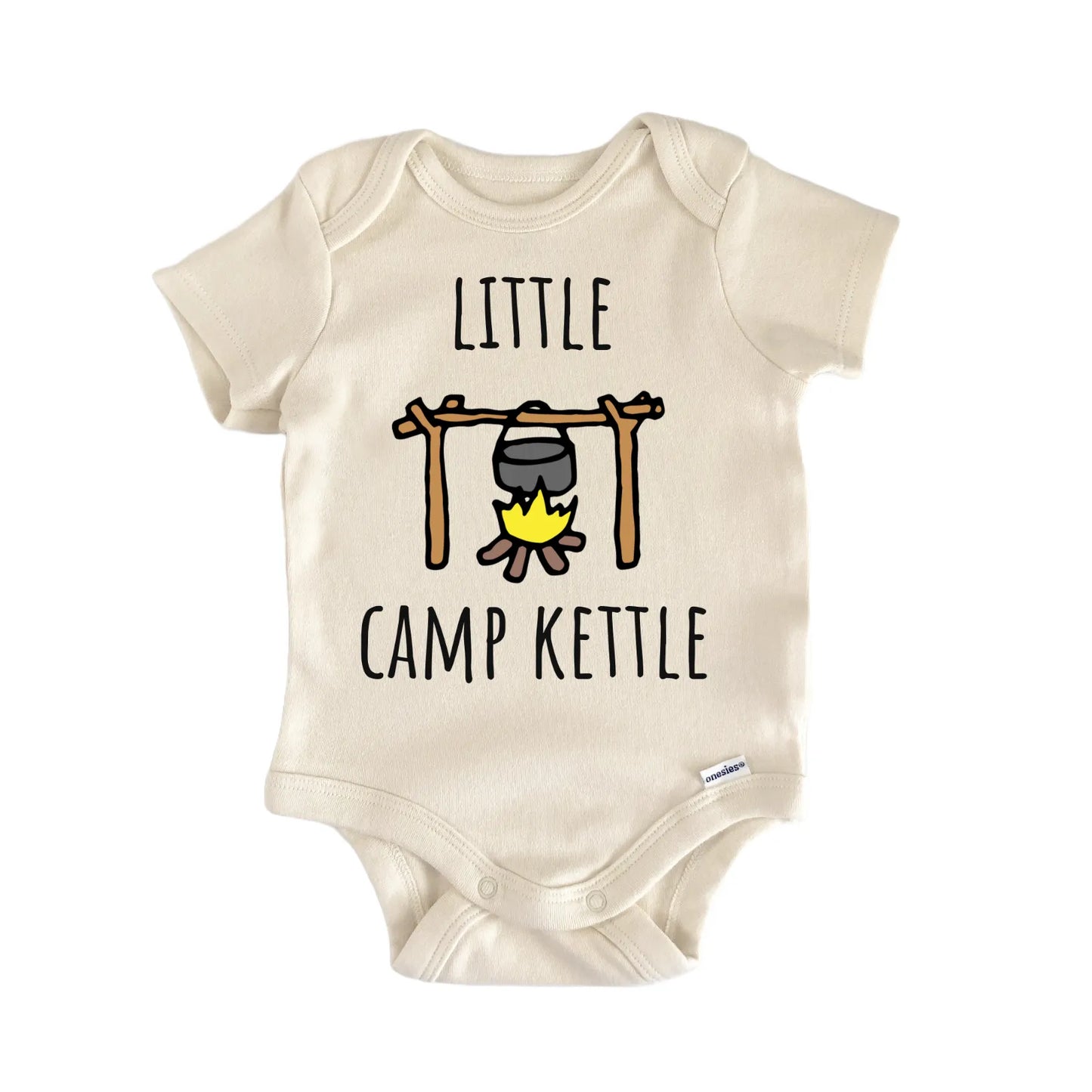 Camp Kettle Cauldron Campfire Infant Gift Baby Bodysuit