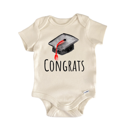 Congrats Graduation School College Baby Gift Baby Bodysuit
