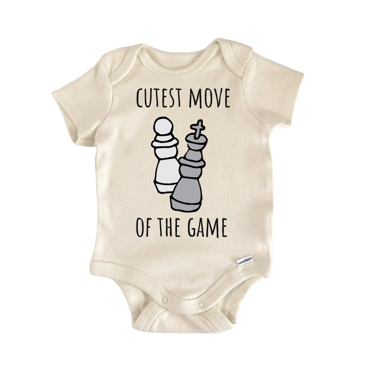 Cute Move Chess Game Tabletop Baby Gift Baby Bodysuit
