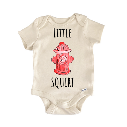 Firefighter Squirt Fireman Hydrant Infant Gift Baby Bodysuit
