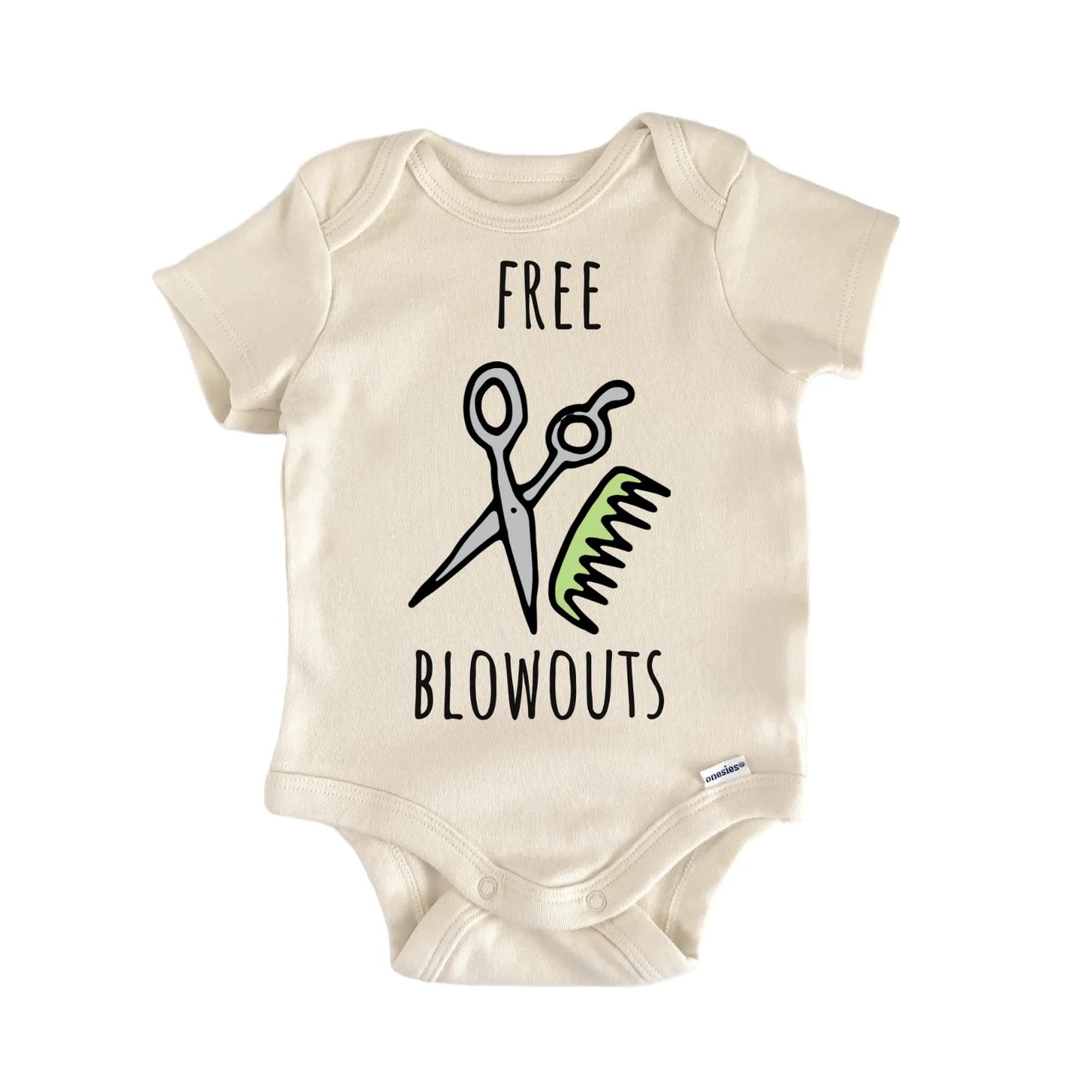 Free Blowouts Hairdresser Barber Salon Baby Gift Baby Bodysuit