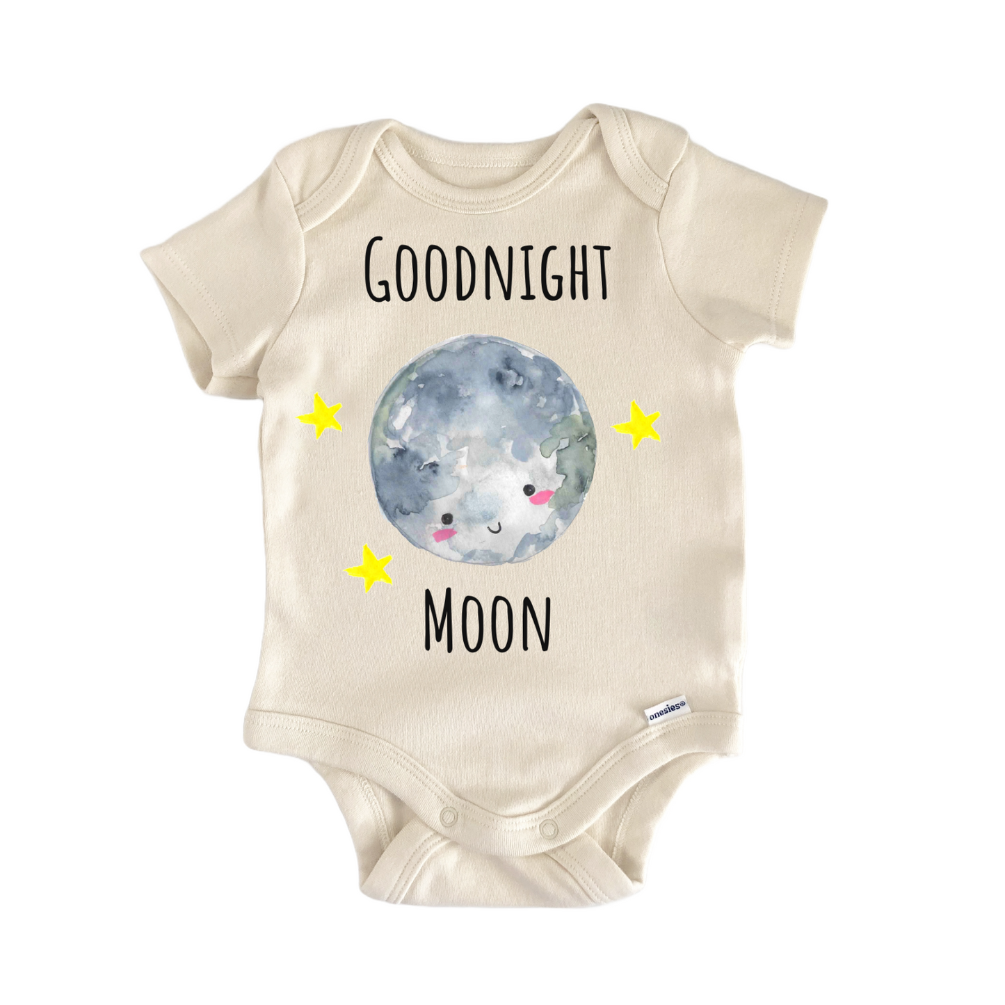 Full Moon Night Stars Newborn Gift Baby Bodysuit
