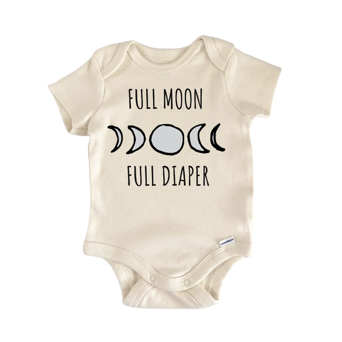 Full Moon Phase Stars Baby Gift Baby Bodysuit