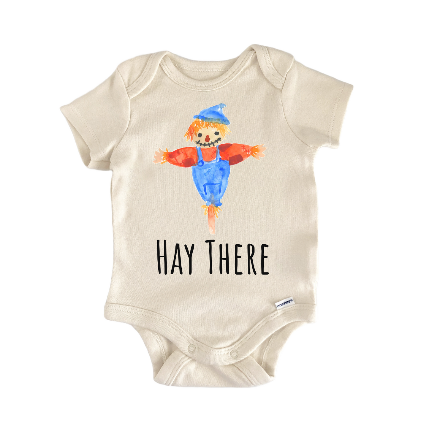 Hay There Farm Farmer Scarecrow Baby Gift Baby Bodysuit