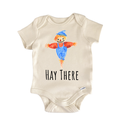 Hay There Farm Farmer Scarecrow Baby Gift Baby Bodysuit