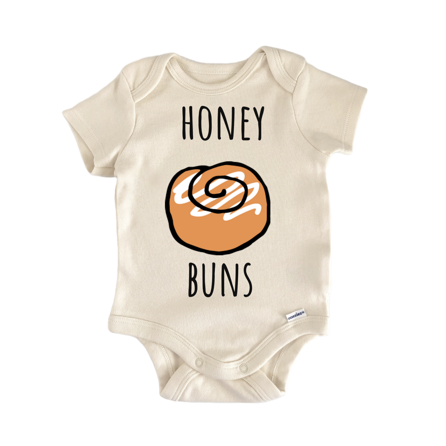Honey Buns Cinnamon Roll Bakery Infant Gift Baby Bodysuit