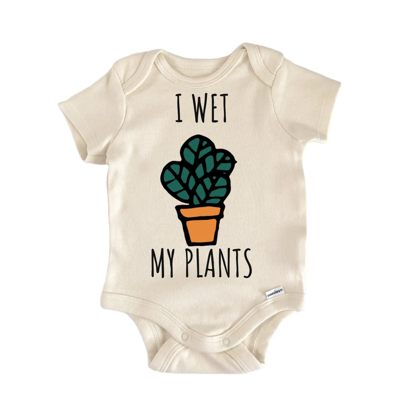 I Wet My Plants Gardener Garden Baby Gift Baby Bodysuit
