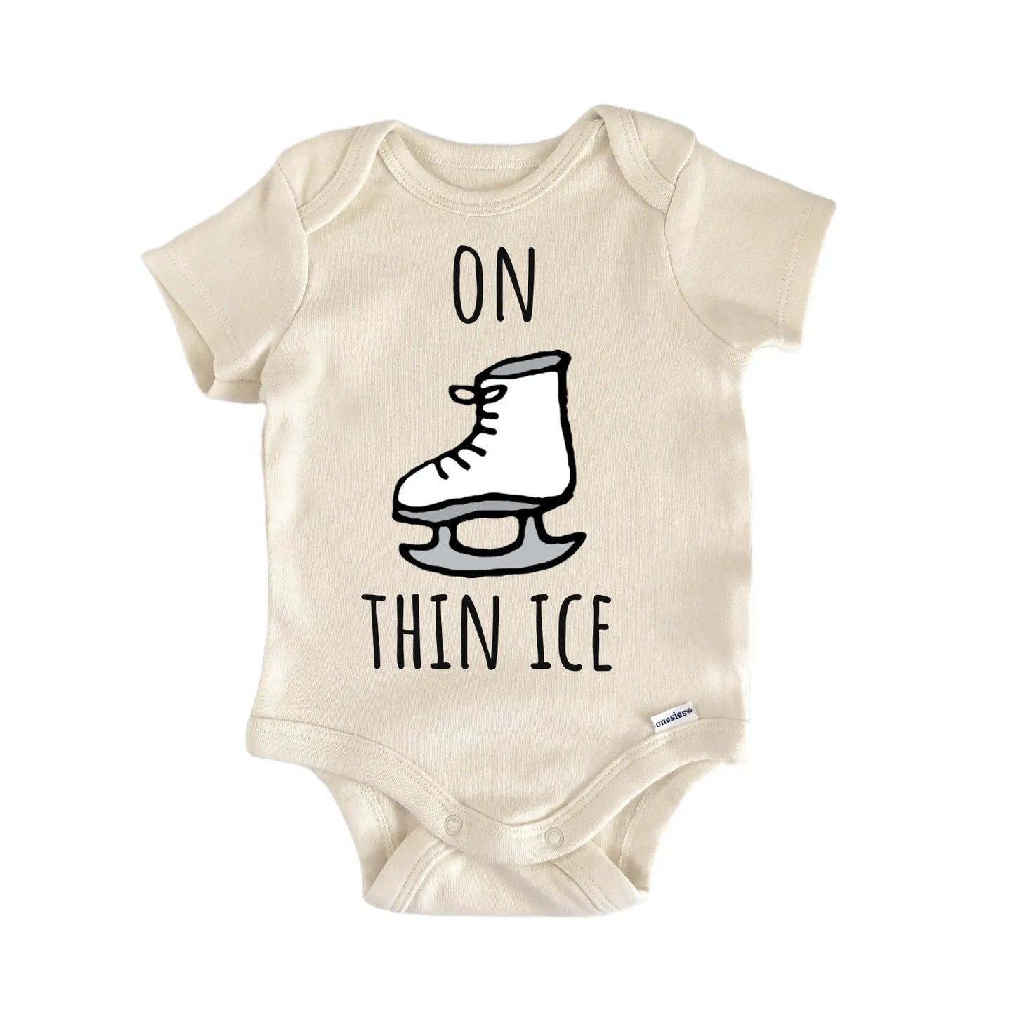 Ice Skater Skating Rink Hockey Baby Gift Baby Bodysuit
