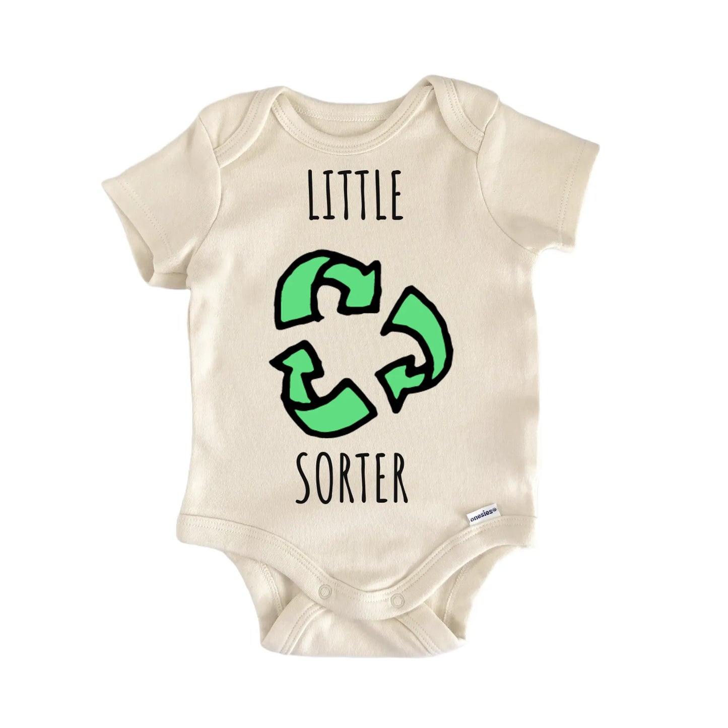 Little Sorter Sorting Recycle Reuse Earth Day Infant Gift Baby Bodysuit