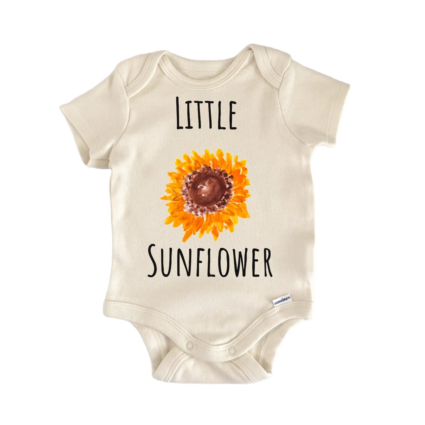 Little Sunflower Plant Flower Infant Gift Baby Bodysuit