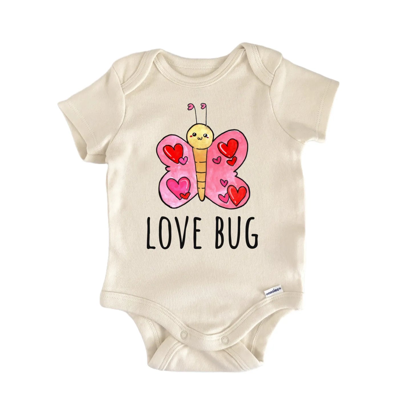 Love Bug Butterfly Insect Bug Newborn Gift Baby Bodysuit