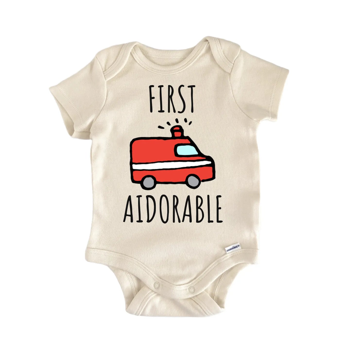 Medic Emt Adorable Ambulance Baby Gift Baby Bodysuit