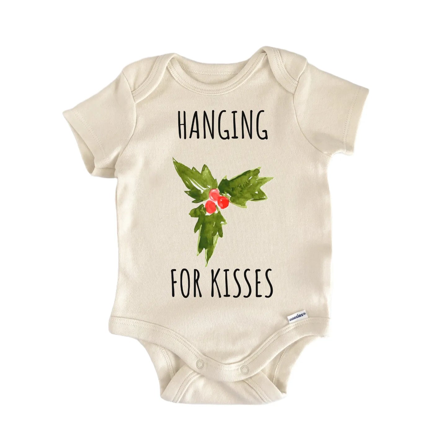 Mistletoe Christmas Plant Baby Gift Baby Bodysuit