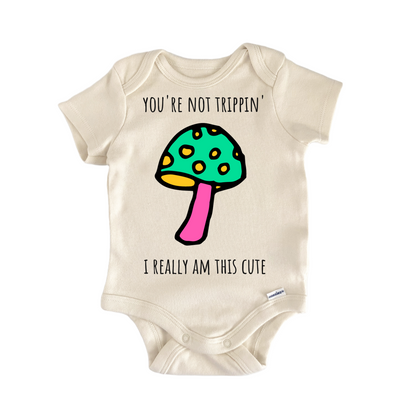 Mushroom 70's Groovy Hippie Baby Gift Baby Bodysuit