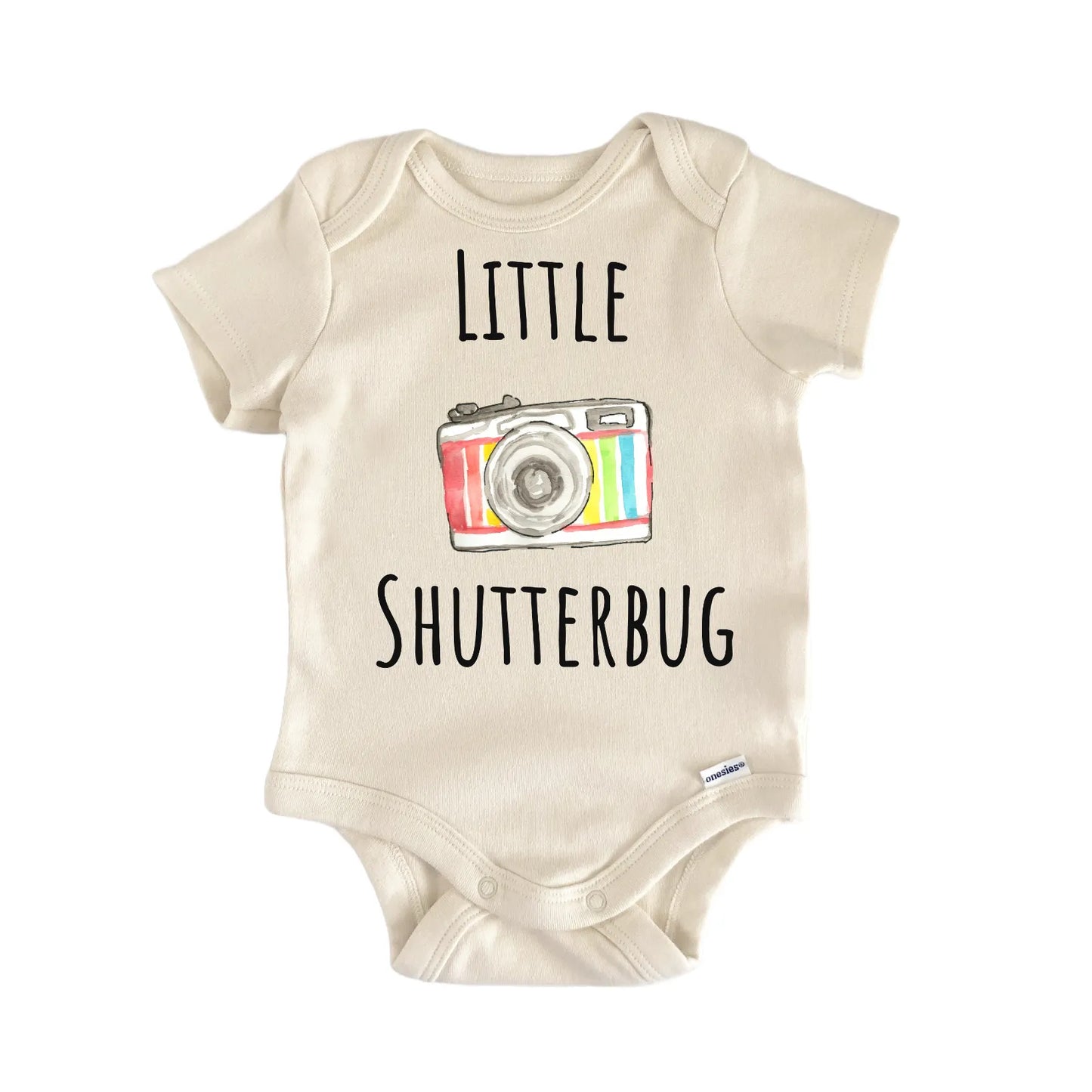Photographer Shutterbug Bug Camera Baby Gift Baby Bodysuit