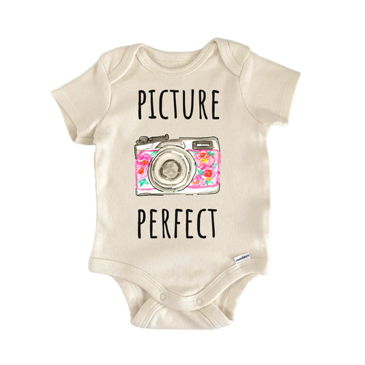 Picture Perfect Camera Photographer Baby Gift Baby Bodysuit
