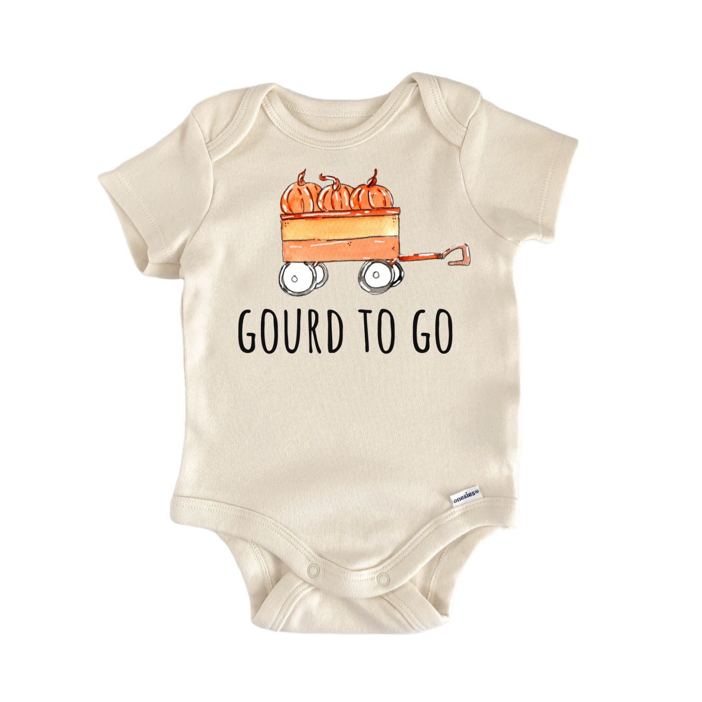 Pumpkin Cart Gourd To Go Fall Infant Gift Baby Bodysuit