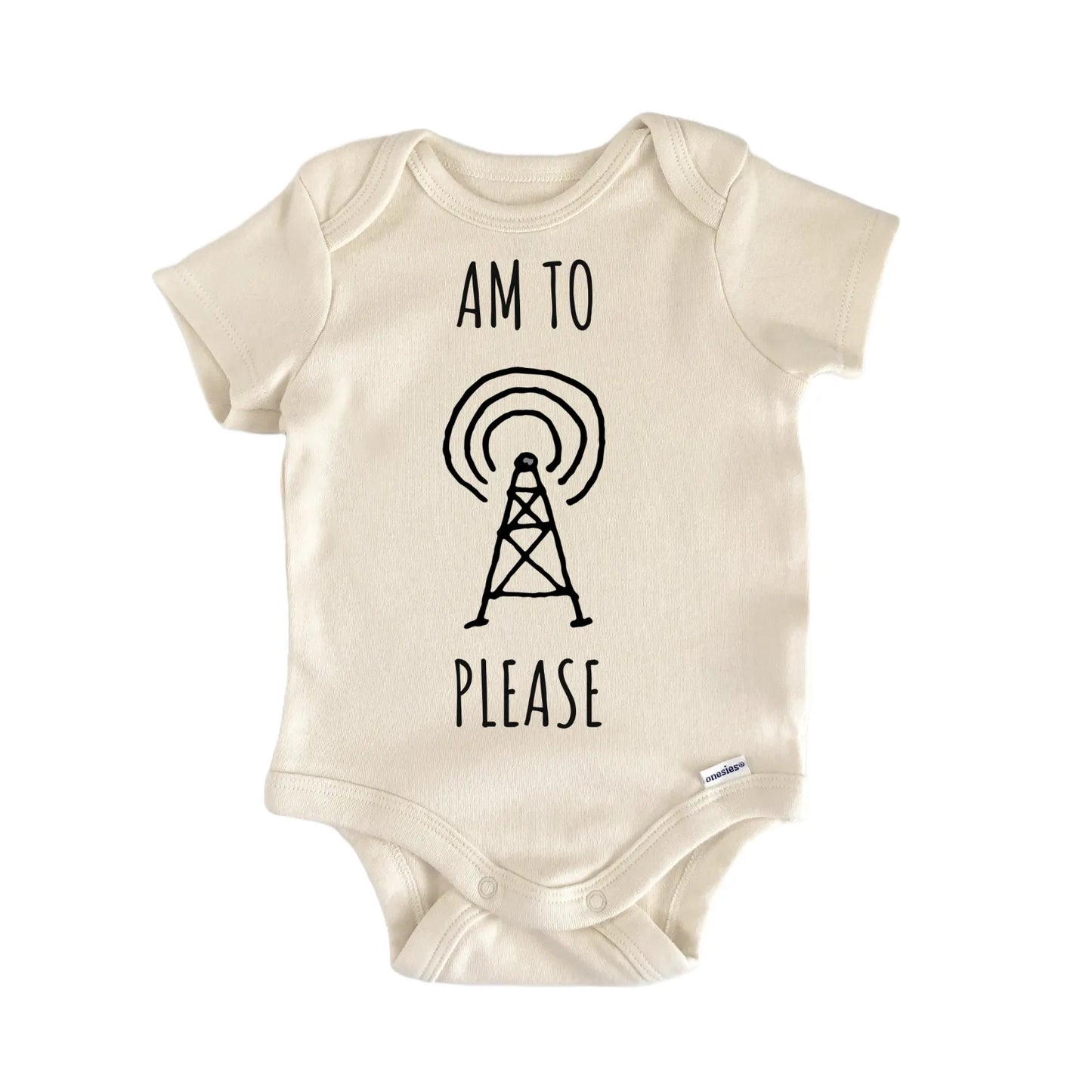 Radio Am Fm Broadcasting Infant Gift Baby Bodysuit