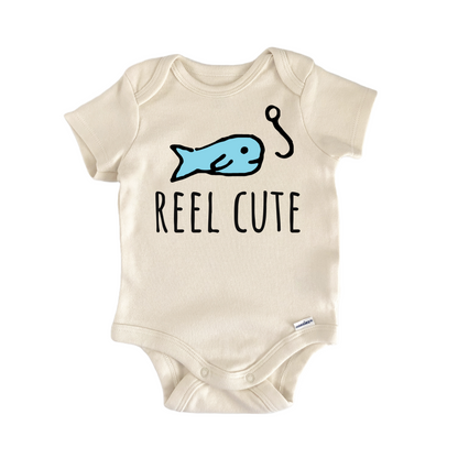 Reel Cute Fishing Fisherman Fish Newborn Gift Baby Bodysuit