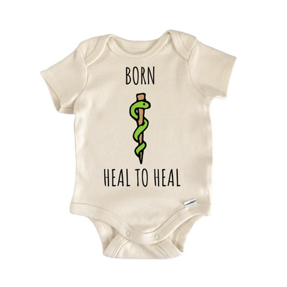 Rod of Asclepius Healer Medic Physician Infant Gift Baby Bodysuit