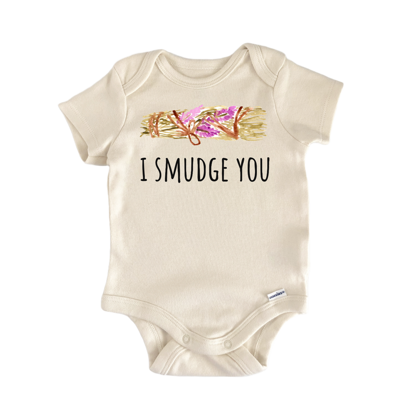 Sage Smudge Spiritual Sage Crystal Mythical Baby Gift Baby Bodysuit