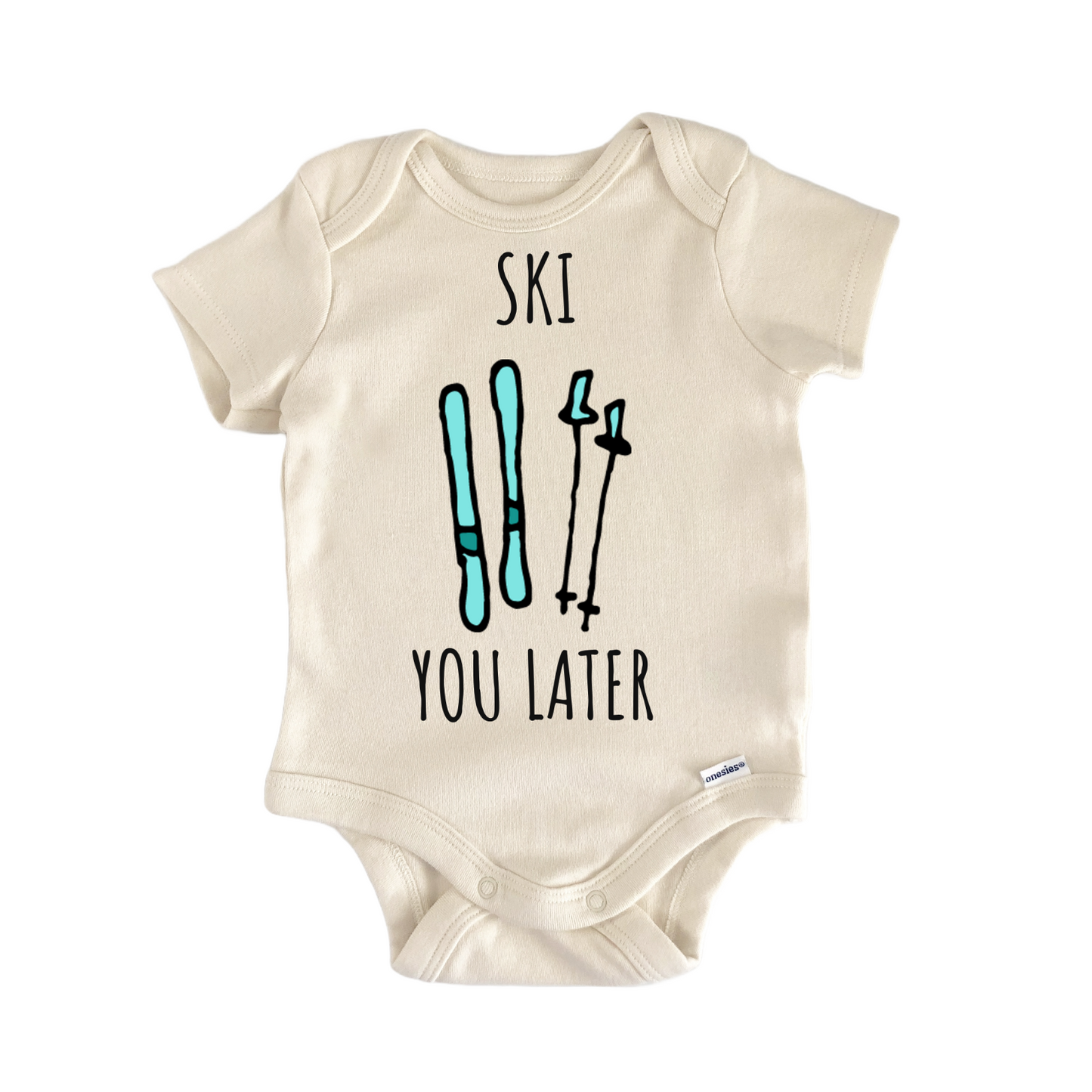 Ski You Later Skiing WInter Infant Gift Baby Bodysuit
