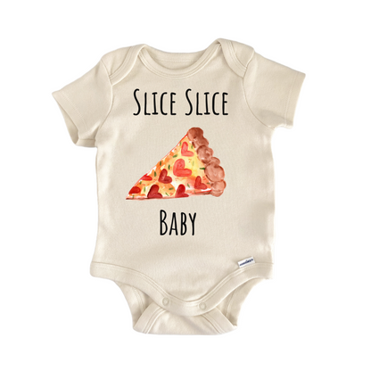 Slice Slice Baby Pizza Heart Italian Baby Gift Baby Bodysuit