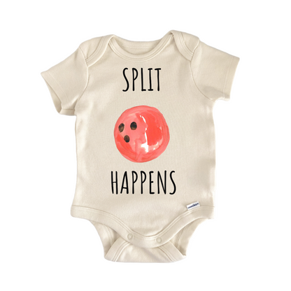 Split Happens Bowling Bowler Infant Gift Baby Bodysuit