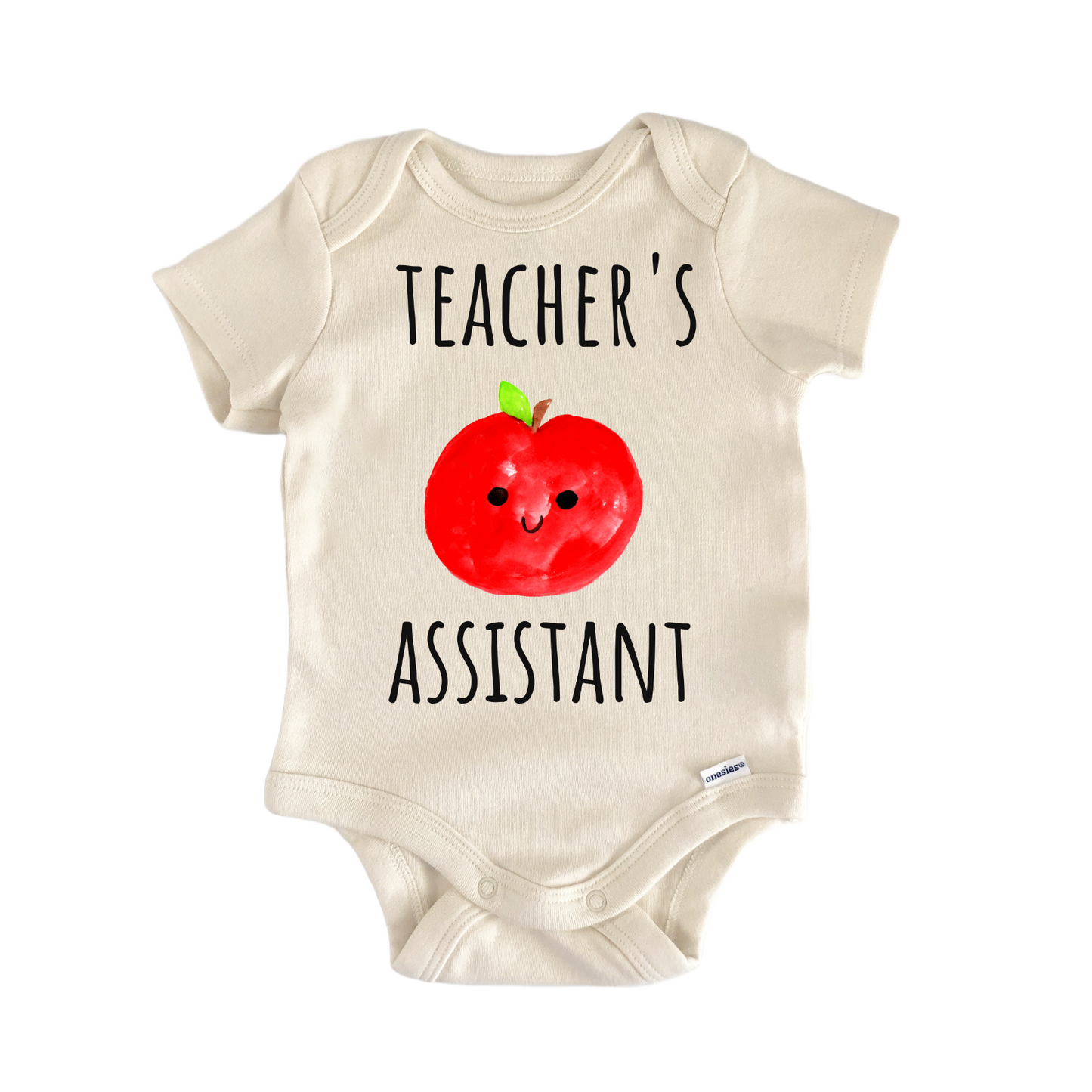 Teacher Assistant School Apple Newborn Gift Baby Bodysuit