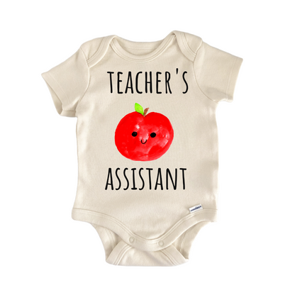 Teacher Assistant School Apple Newborn Gift Baby Bodysuit