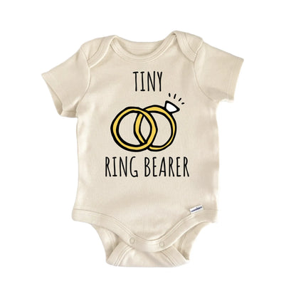 Tiny Ring Bearer Wedding Married Baby Gift Baby Bodysuit