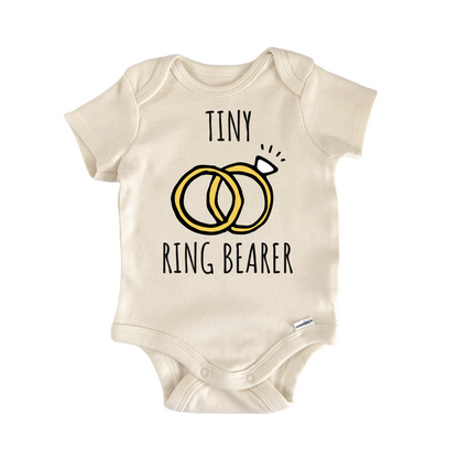 Tiny Ring Bearer Wedding Married Baby Gift Baby Bodysuit