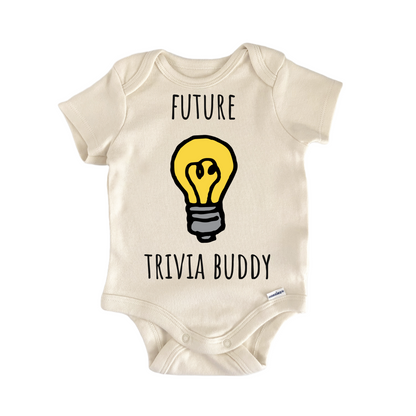 Trivia Buddy Game Night Lightbulb Baby Gift Baby Bodysuit
