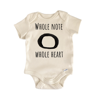 Whole Note Musical Notes Baby Gift Baby Bodysuit