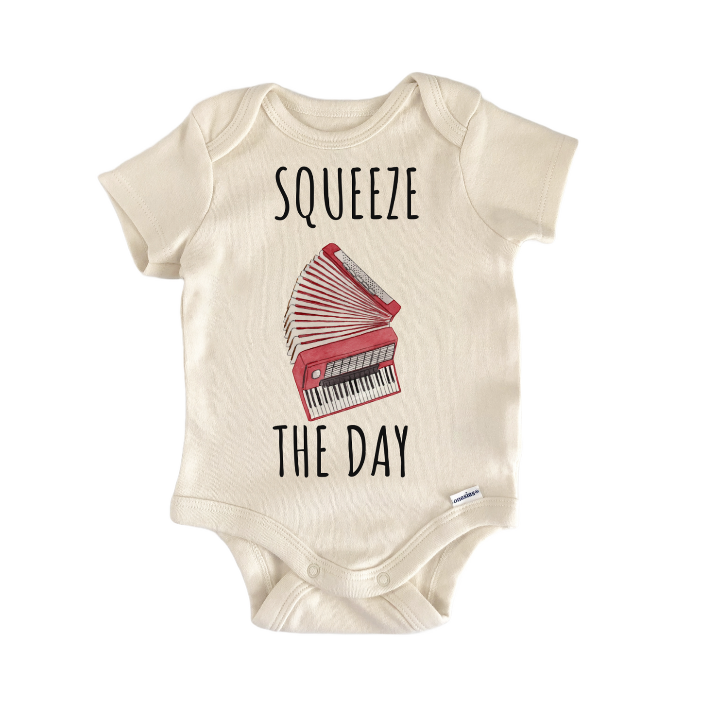 Accordion Instrument Keyboard Piano Baby Gift Baby Bodysuit