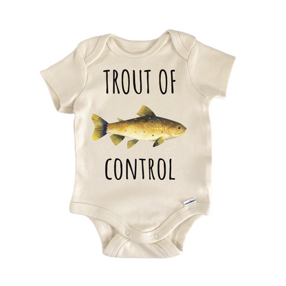 Brown Trout Freshwater Fishing Baby Gift Baby Bodysuit