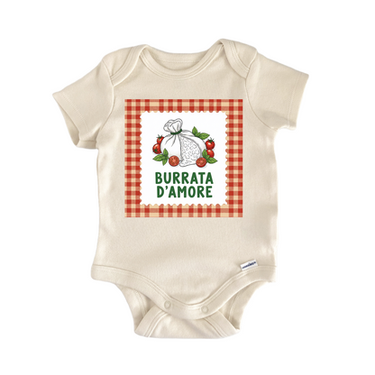 Burrata D'Amore Italian Tomato Cheese Baby Gift Baby Bodysuit