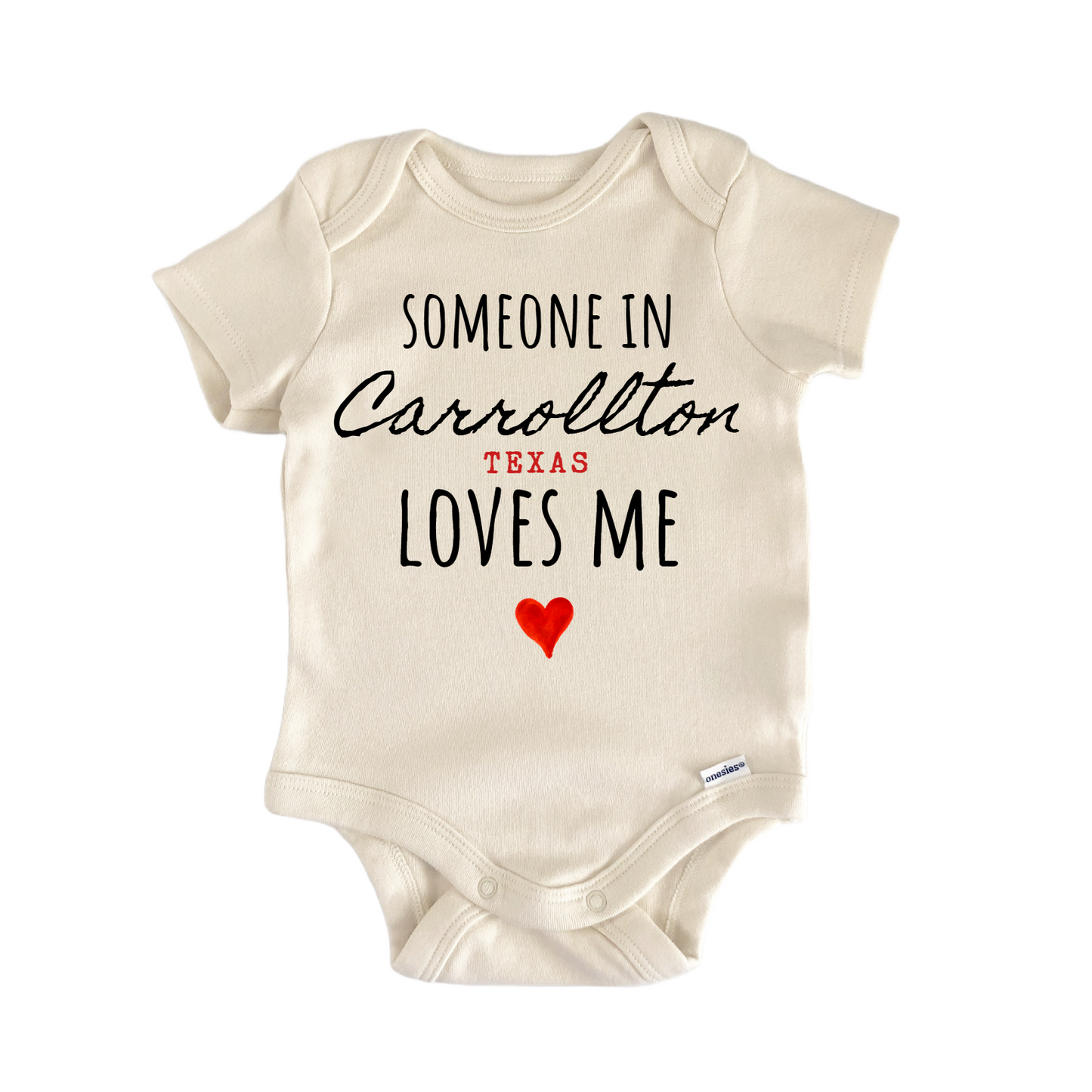 Carrollton Texas Baby Gift Baby Bodysuit