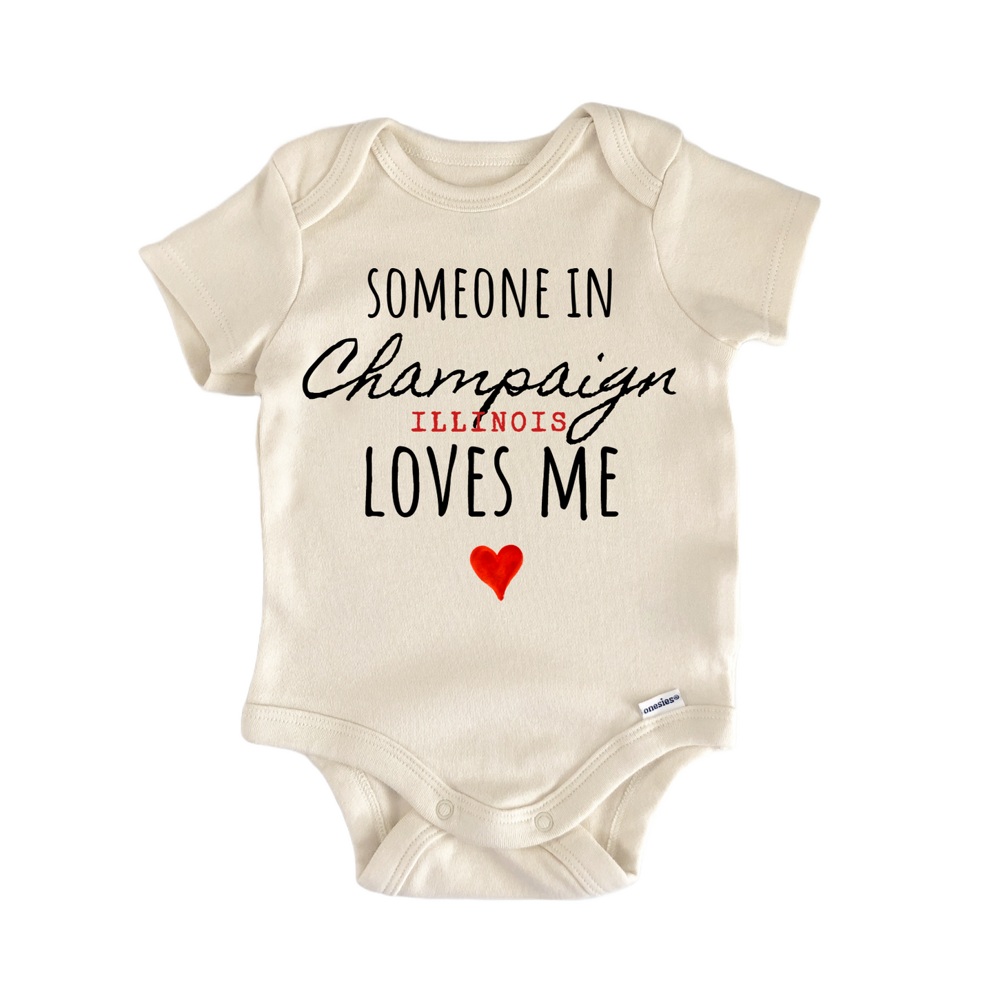Champaign Illinois Baby Gift Baby Bodysuit